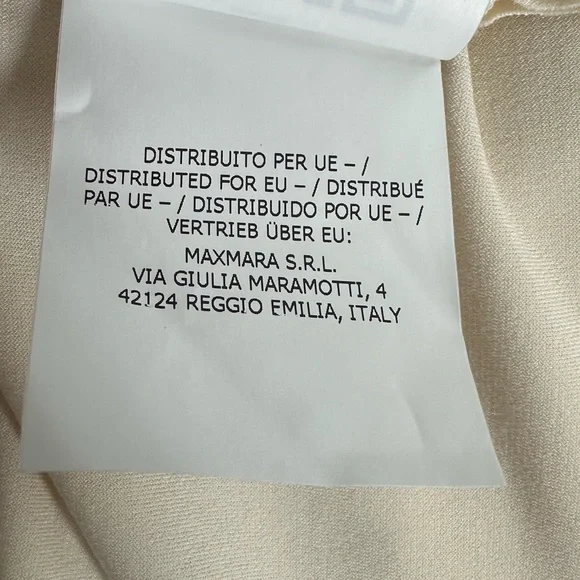 MAXMARA LEISURE Ivory Kardigan Damski Gordon Lightweight Smooth Size US Large - Picture 10 of 15